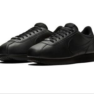 Rare Nike Cortez All Black Worn twice